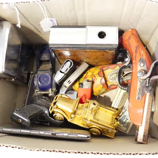 BOX ASSORTED COLLECTABLE LIGHTERS