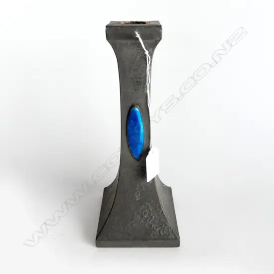 ARTS & CRAFTS PEWTER CANDLESTICK H.230mm