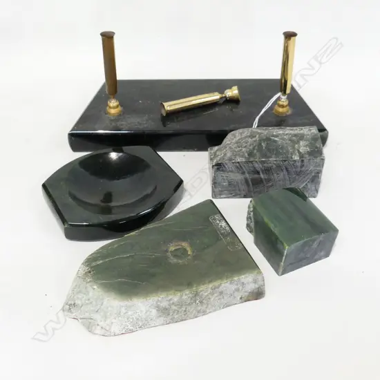 5 PCES GREENSTONE LARGEST 220x85mm