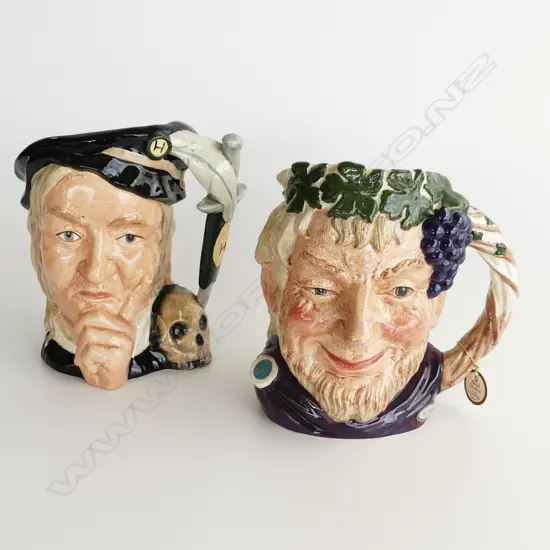 2 LARGE ROYAL DOULTON CHARACTER JUGS,’BACCHUS’ AND ‘HAMLET’