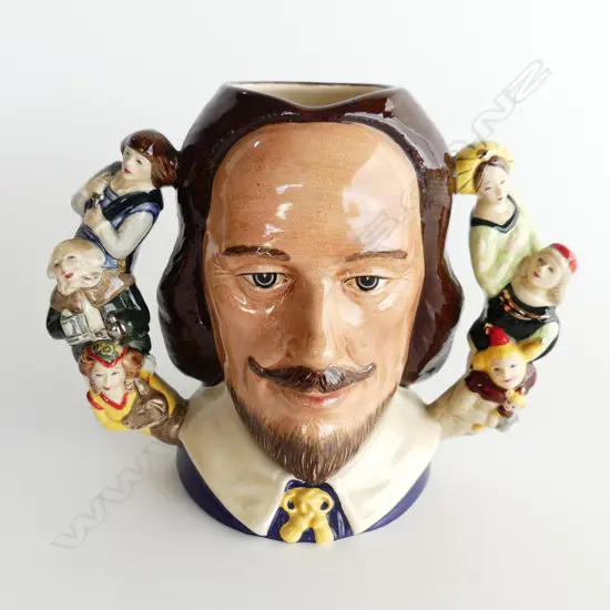 ROYAL DOULTON, LIMITED EDITION SHAKESPEARE CHARACTER JUG WITH CERTIFICATE INSIDE JUG