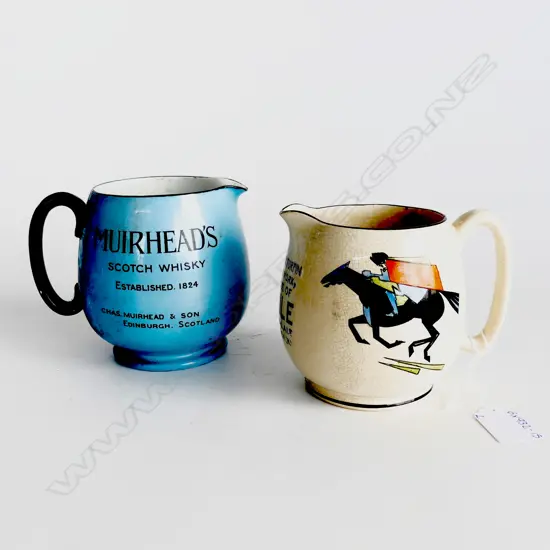 JOULE WHISKEY JUG & MUIRHEADS SCOTCH WHISKEY JUG