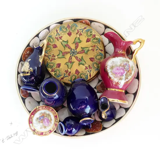 7 MINI LIMOGE PCES + JOHN CRICHTON ? DISH ETC