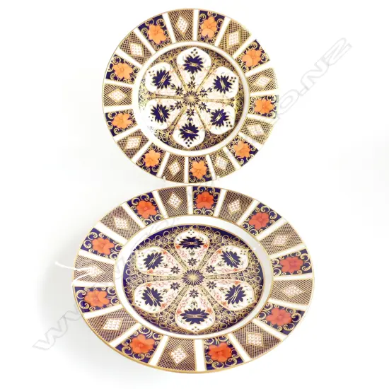 2 RCD IMARI PAT RACK PLATES LARGEST DIA 270MM