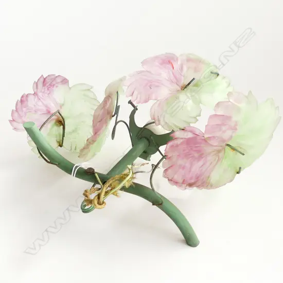 MURANO GLASS LEAF LIGHT FITTING