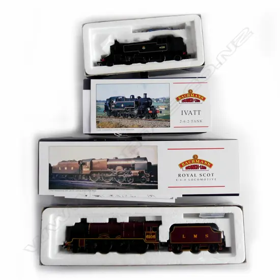 2 BOXED TOY BACHMANN 'BRANCH LINE' OO GAUGE LOCOMOTIVES. 'IVATT TANK'  41281+ 6106  'GORDON HIGHLANDER' .