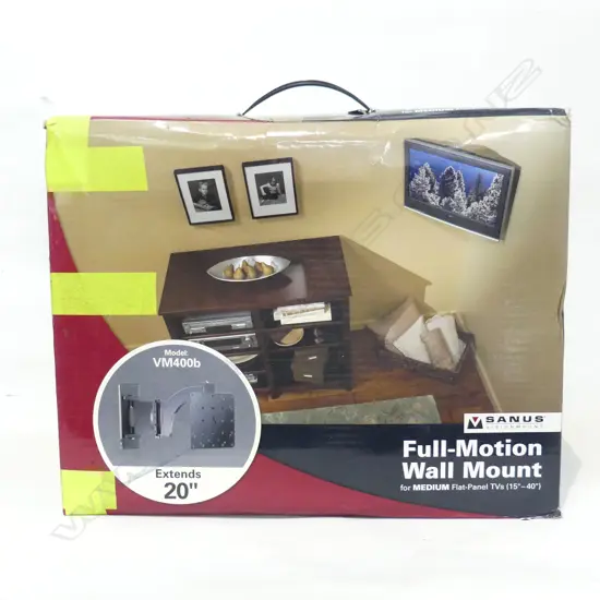 FULL MOTION WALL MOUNT TV HOLDER, BOXED