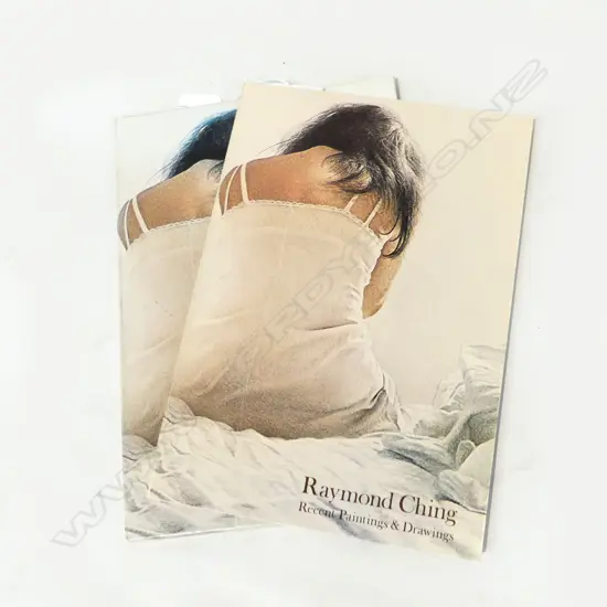 SIGNED BOOK; RAYMOND CHING RECENT PAINTINGS & DRAWINGS, FOLIO PRINTS 1977, 31/1000