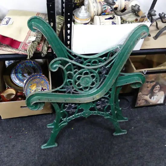 CAST IRON OUTDOOR BENCH ENDS