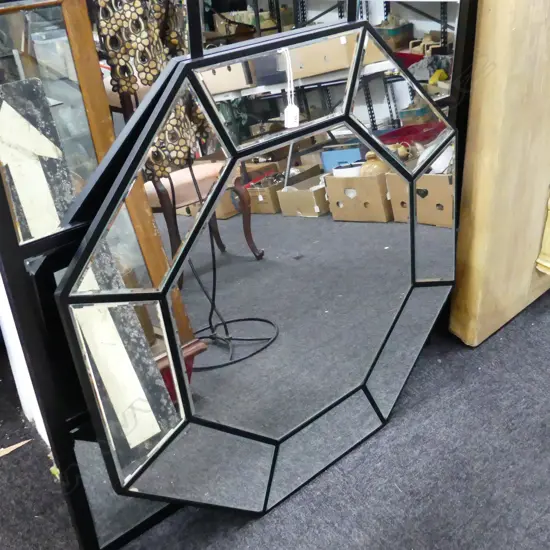 CONTEMPORARY HEXAGONAL MIRROR 900x900mm