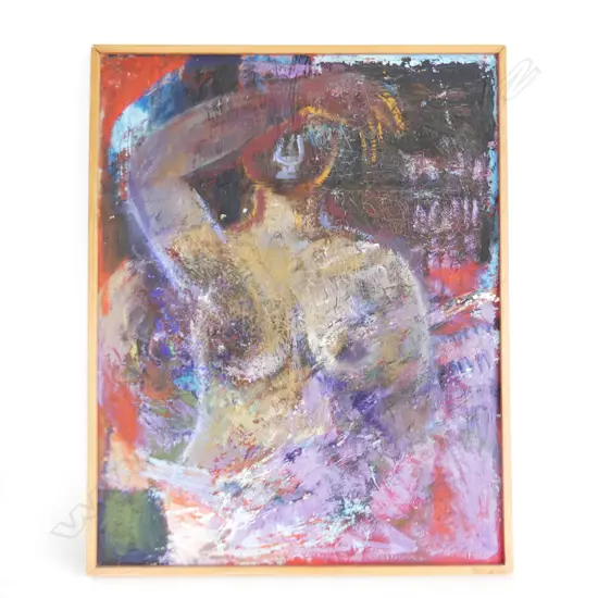 BEVERLEY RAE“FEMALE FORM”, OIL ON BOARD, SIGNED  750 X 590mm