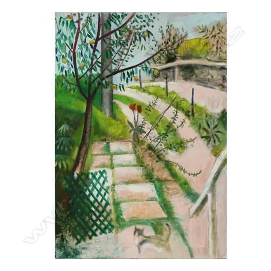 GEORGE RITCHIE, ‘CAT’, 1993, OIL ON CANVAS, UNSIGNED, 615 X 430mm