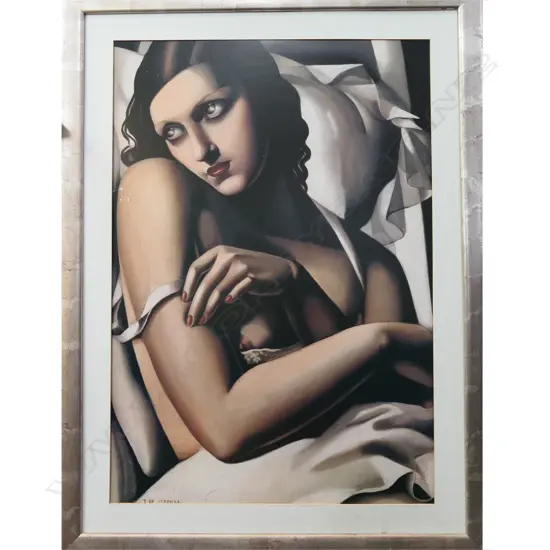 TEMARA LEMPICKA MODERN PRINT 'THE CONVALESCENT' 1932. 745x515mm