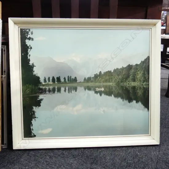 WHITES AVIATION LAKE MATHESON PRINT - small fault, not signed 495x590mm