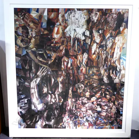 AFTER PAVEL FILONOV 'WAR WITH GERMANY' OIL ON CANVAS 1900x1700mm