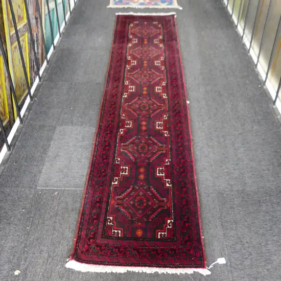 HAND KNOTTED WOOL PILE RUNNER 2650x630mm