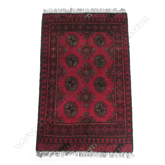 HAND-KNOTTED TURKMAN RUG, 1160 x 800mm