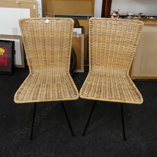 PR RETRO WOVEN PLASTIC CHAIRS