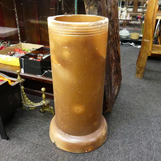 LARGE POTTERY PIPE [NEW LYNN POTTERY]? H700MM