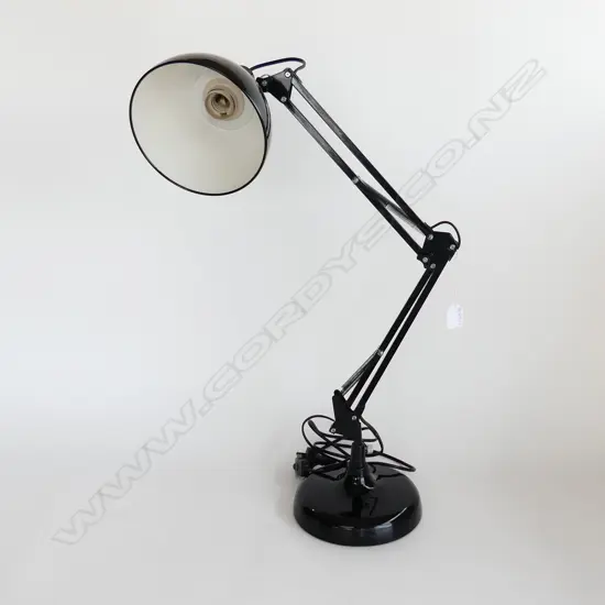 BLACK ANGLE POISE STYLE DESK LAMP H.750mm max