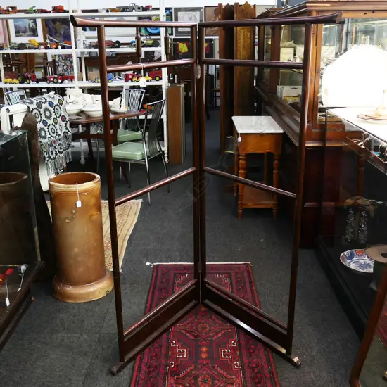 VINTAGE JAPANESE ’IKO’ KIMONO STAND. TWO HOOKS ( ONE BROKEN) . 760X1510mm