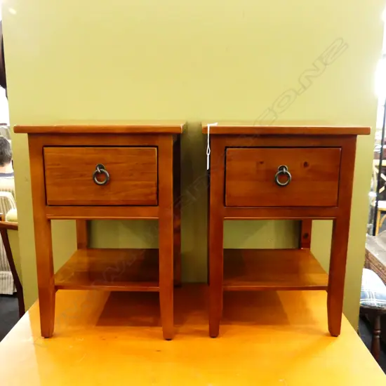 PR WOODEN BEDSIDE TABLES 400x370x565mm
