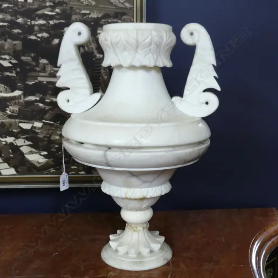 2 PART ALABASTER LAMP H.475mm some faults