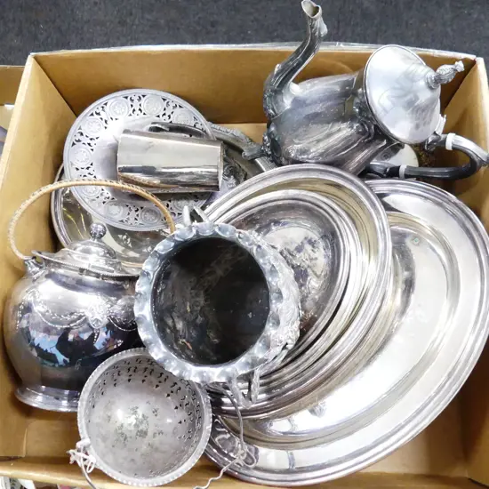 BOX LOT ASST. EPNS ETC