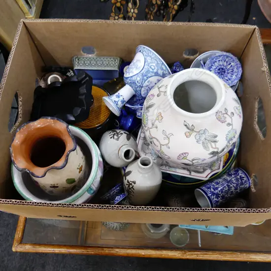 BOX LOT ASST. ORIENTAL CHINA