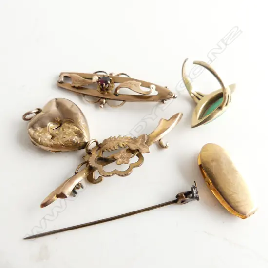 GOLD SCRAP, 7.2 GRAMS 9CT + 14CT RING 3.4 GRAMS