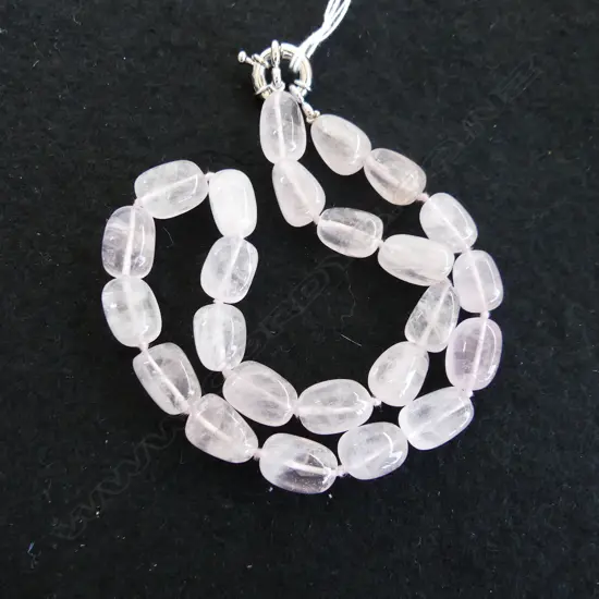 ROSE QUARTZ BEAD NECKLACE