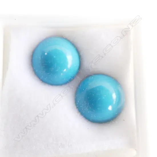 PR 4CT TURQUOISE CABOCHONS 9mm dia