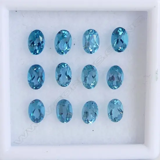 BLUE TOPAZ OVAL 12 = 7.16 CT