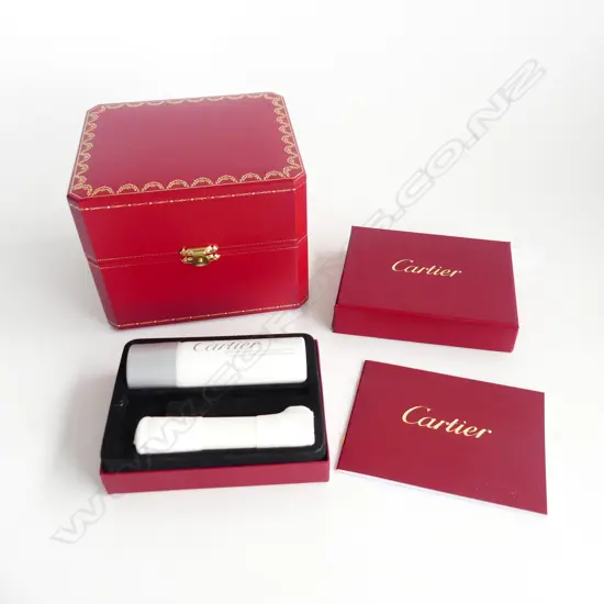 VINTAGE CARTIER WATCH BOX & CARTIER CARE SET IN BOX