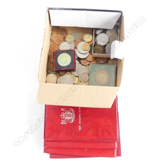 ASST. WORLD COINS + 5 NZ COIN ISSUES