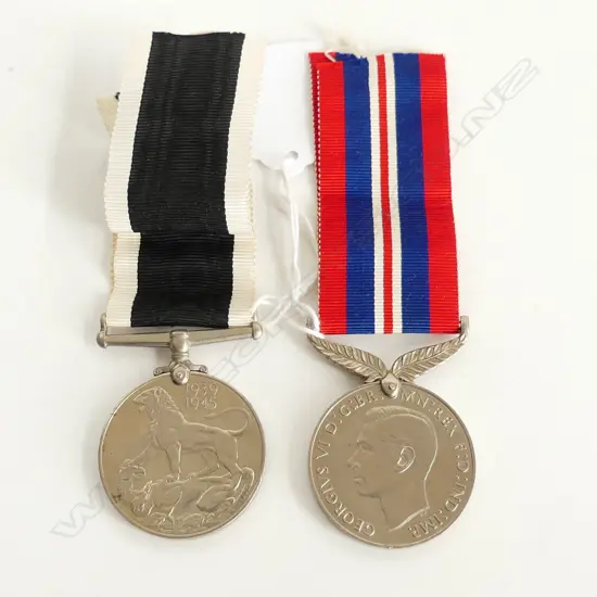 PR WWII SERVICE MEDALS 1939-1945 W RIBBONS