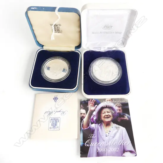 2 STG SILVER ROYALTY PROOF COINS