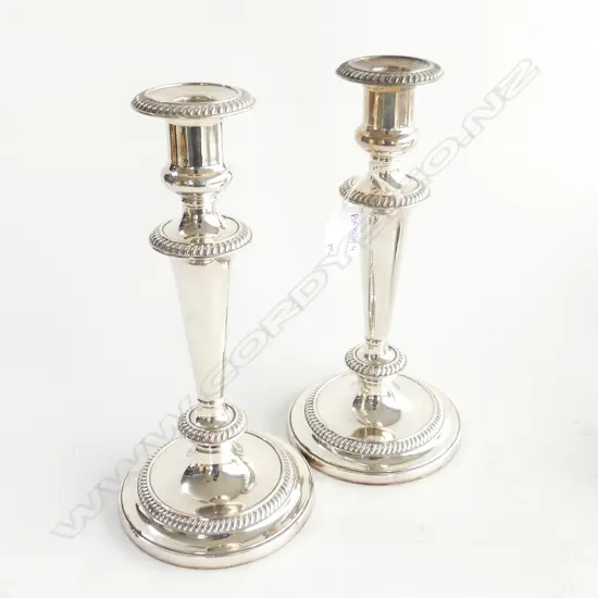 PR SILVER PLATE CANDLESTICKS H.265mm