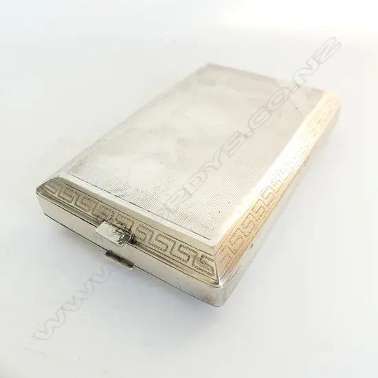 EARLY 20thC HEAVY & IMPRESSIVE TABLE TOP 900 SILVER CIGARETTE CASE 400gms