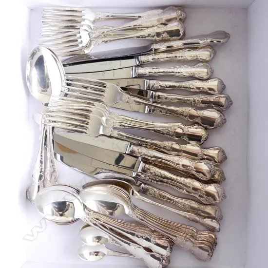 RODD CAMILLE SILVER PLATED CUTLERY SET 44 PIECE 6 PLACE SETTING EXCELLENT CONDITION