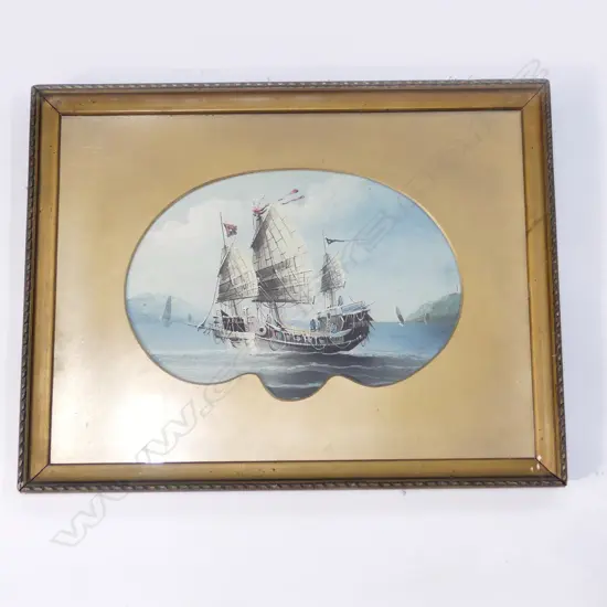 H M HAMPSHIRE, FROM KNOWLOON TO HONG KONG, 1911, PASTEL, 200 X 280mm