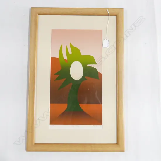 TOM MUTCH (NZ b.1951) 'EGGOLOGY' SCREENPRINT 6/30 1989 390x200mm