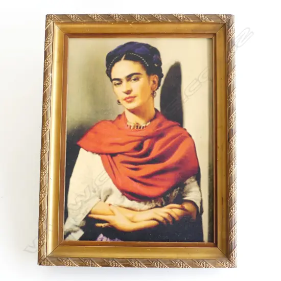 FRIDA KAHLO, SELF PORTRAIT, PRINT ON CANVAS, 355 X 260mm