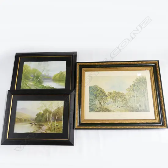 PR FRAMED SCOTTISH PRINTS L640 W500MM & J WIMPERIS PRINT H640 L770MM