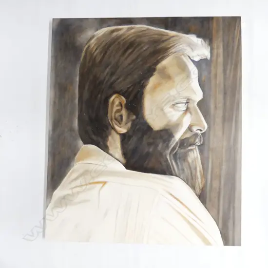 JO SMITH, 'TERRY STRINGER' ACRYLIC ON BOARD 825x700mm