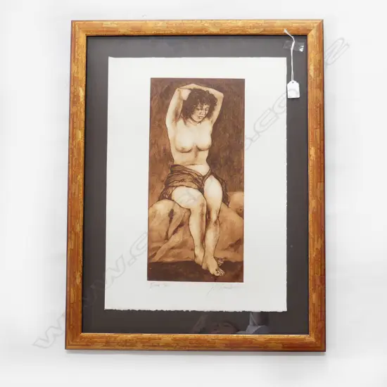 GLENDA RANDERSON (NZ b.1949) 'ESSIE' ETCHING 1/40 530x375mm