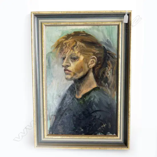 CHARLES ROSE, PORTRAIT OIL ON CANVAS 530x340mm