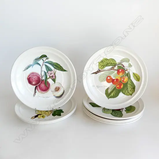 8 PORTMEIRION 'POMONA' DINNER PLATES 270mm dia