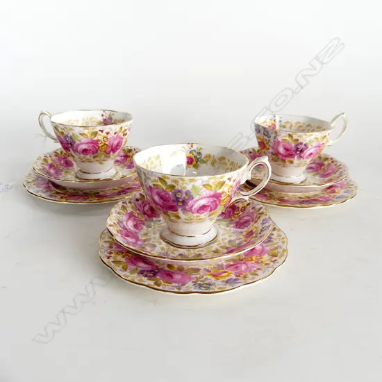3 ROYAL ALBERT SERENA TRIOS