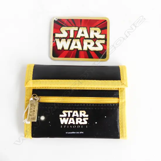 VINTAGE STAR WARS WALLET  - QUEEN AMIDALA + STAR WARS CARD